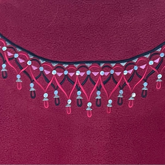 Bob Mackie wearable art fleece jacket - Picture 2 of 7